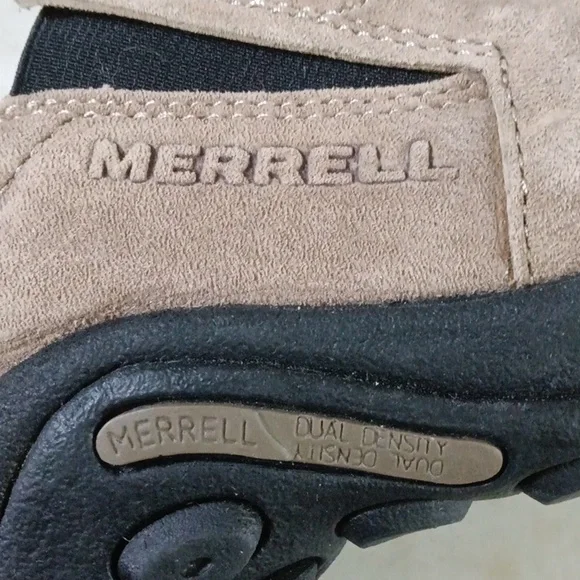 Merrell Women's Tan Suede Slip-On Loafers - Picture 3 of 8